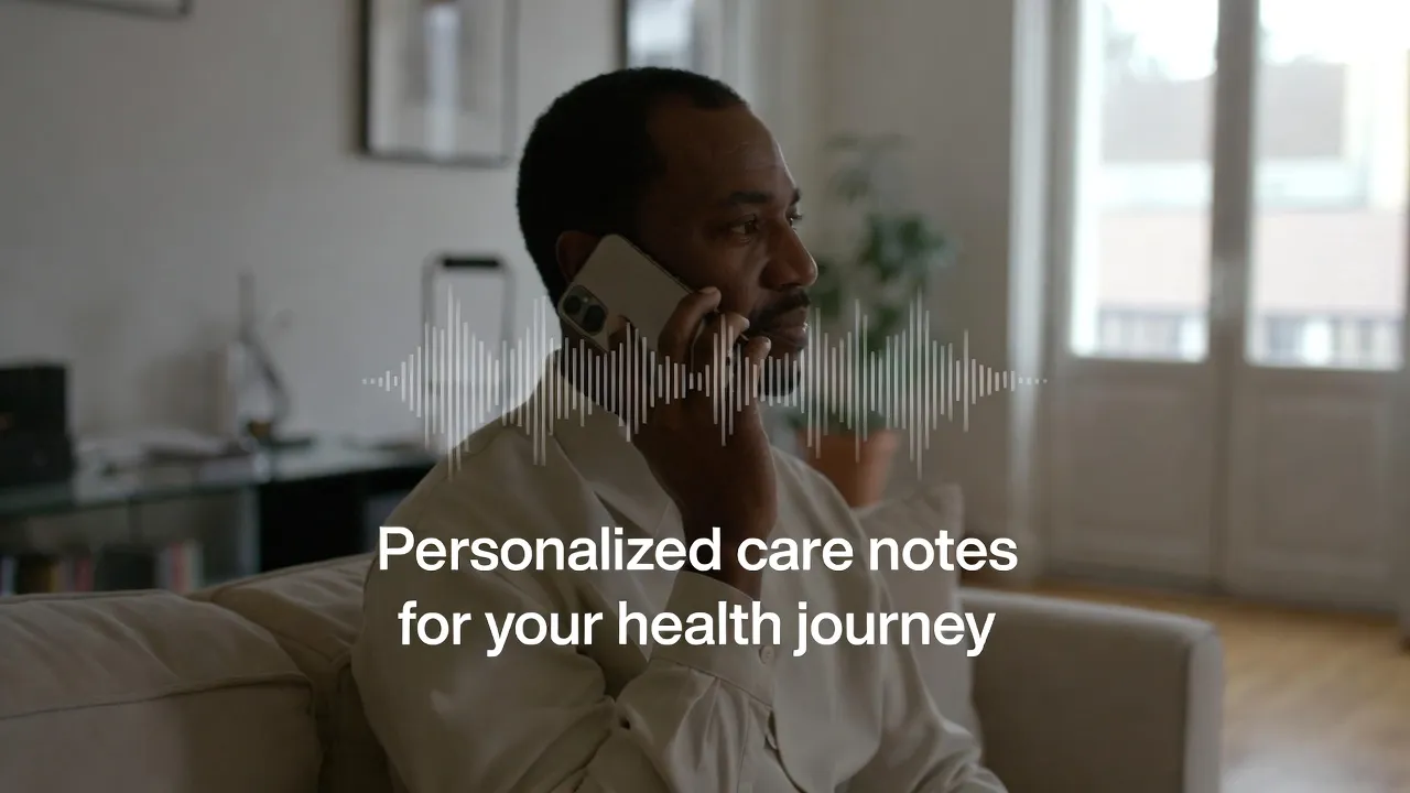 Personalized care notes for a continuous health journey